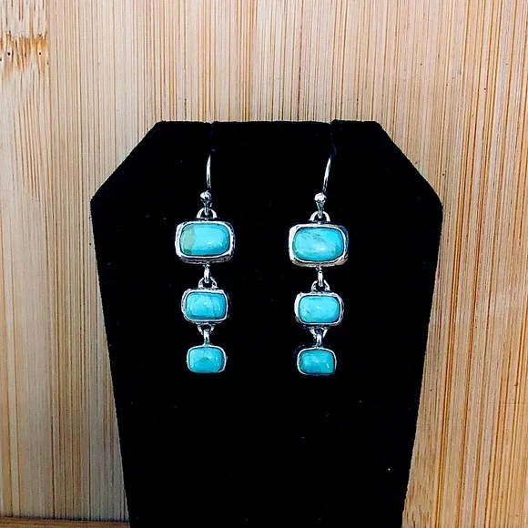 $96 Estate Pendant, Earrings & Chain Marked BARSE Copyright 925 - Picture 3 of 8